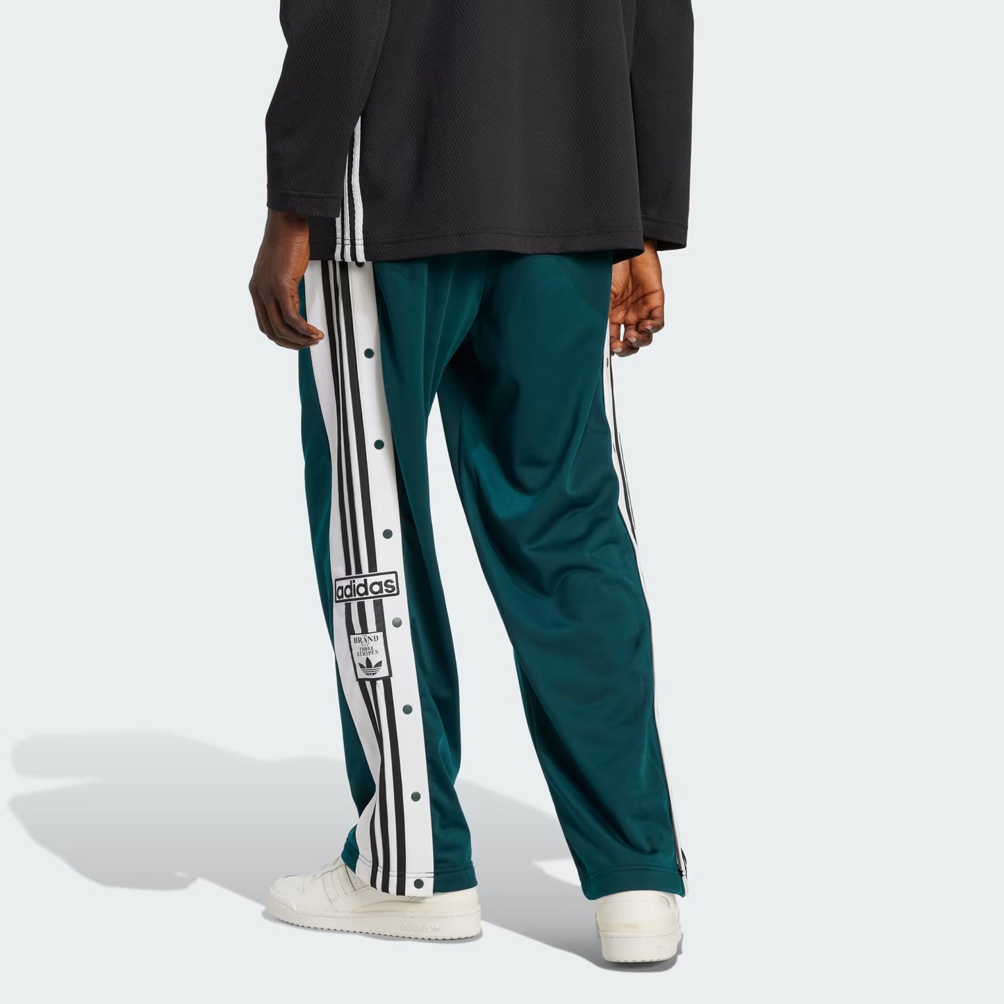 Casual Track Pant – Unisex Snap-Button Joggers with Classic Stripes