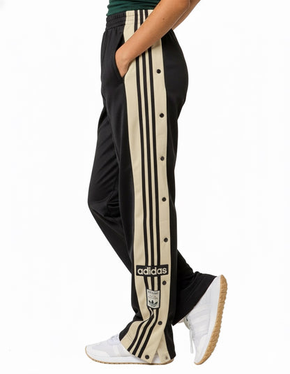 Casual Track Pant – Unisex Snap-Button Joggers with Classic Stripes