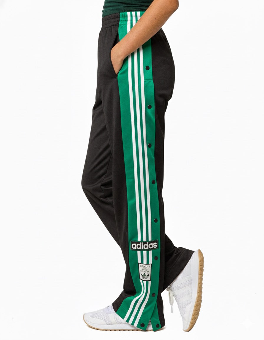 Casual Track Pant – Unisex Snap-Button Joggers with Classic Stripes