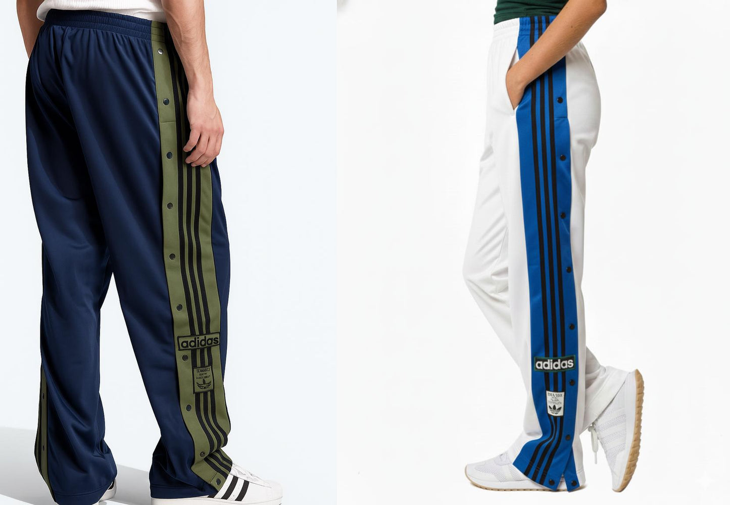 Casual Track Pant – Unisex Snap-Button Joggers with Classic Stripes - BUY 1 GET 1 FREE