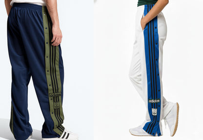 Casual Track Pant – Unisex Snap-Button Joggers with Classic Stripes - BUY 1 GET 1 FREE