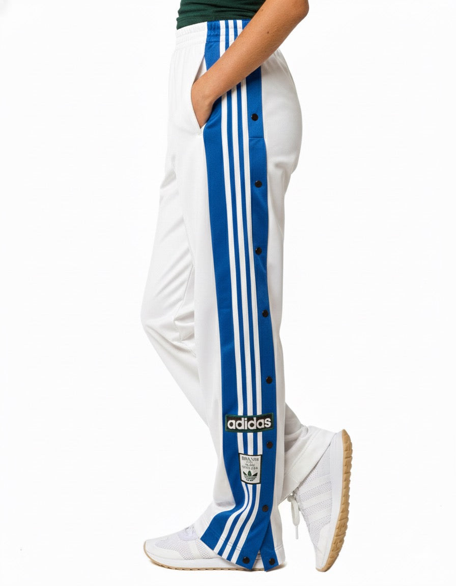 Casual Track Pant – Unisex Snap-Button Joggers with Classic Stripes